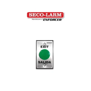 Secolarm SD-7201GCPE1Q Botón de salida tipo hongo, color verde
